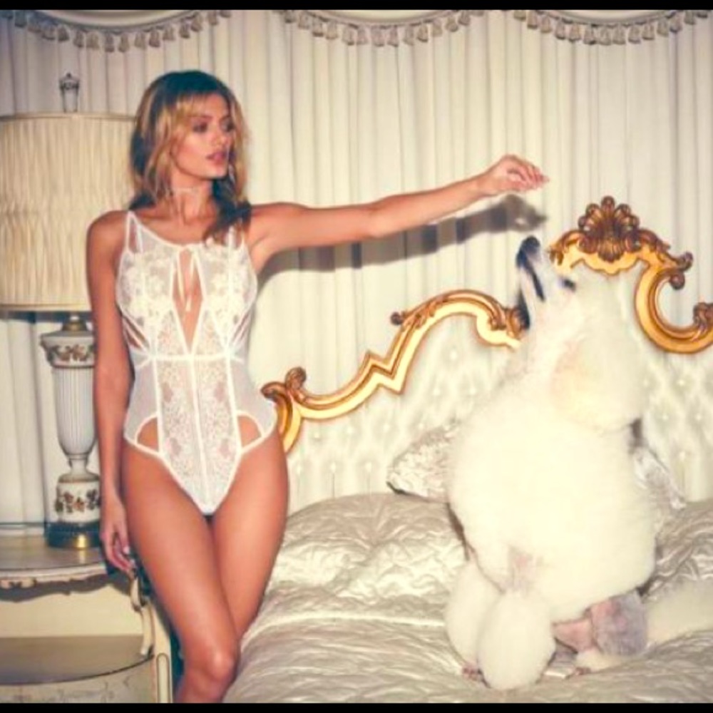 SKIVVIES by FL&L Bordeaux Lace Bodysuit 🤍